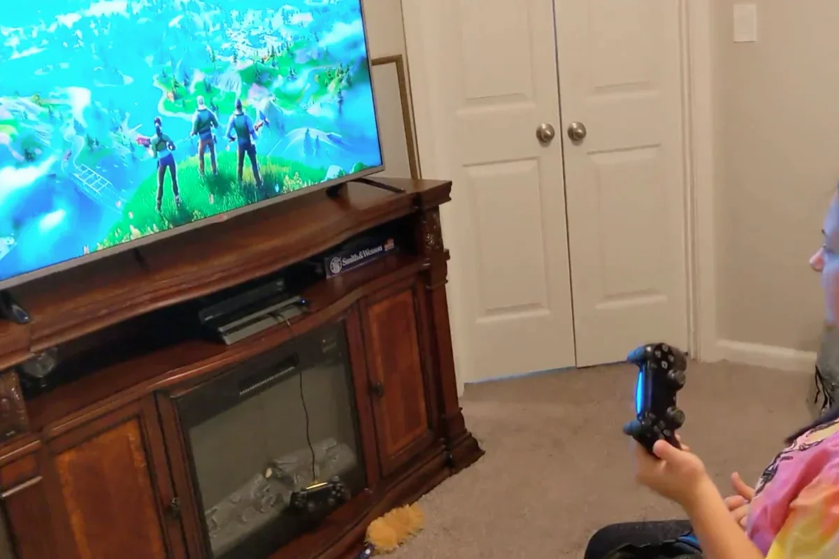 Gaming setup observed during in-home contextual inquiry